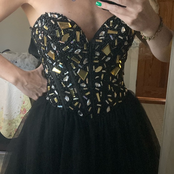 May queen Corset homecoming dress with tulle skirt ✨✨✨✨✨✨✨✨✨✨ - Picture 4 of 9